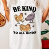 Retro Chicken Farm T-shirt Cottagecore Animal Be Kind Thanksgiving Fall Summer Graphic Tee