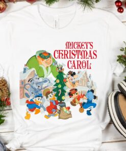Retro Mickey Minnie Donald Scrooge McDuck Goof Christmas Carol Shirt Xmas Holiday Sweatshirt Gift Retro Mickey Minnie Donald Scrooge McDuck Goof Christmas Carol Shirt Xmas Holiday Sweatshirt Gift