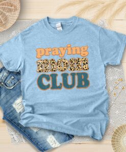 Retro Praying Mom Club Shirt Happy Mother’s Day Blessed Mommy Family Matching Gift