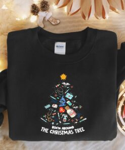 Roc’N Around The Christmas Tree Sweatshirt XMas Gifts Roc’N Around The Christmas Tree Sweatshirt XMas Gifts