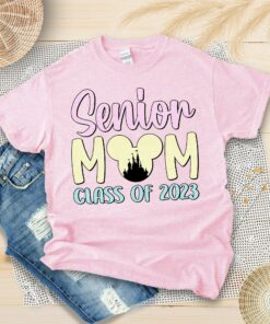 Senior Mom Class Of 2023 Disney Castle School Tee