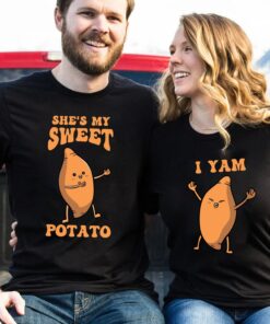 She’s My Sweet Potato & I Yam Couples Shirt Funny Thanksgiving Sweatshirt She’s My Sweet Potato & I Yam Couples Shirt Funny Thanksgiving Sweatshirt