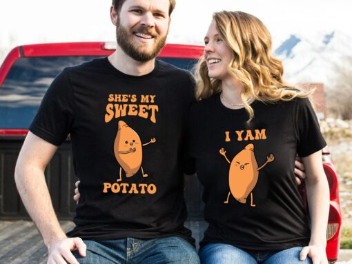 She’s My Sweet Potato & I Yam Couples Shirt Funny Thanksgiving Sweatshirt