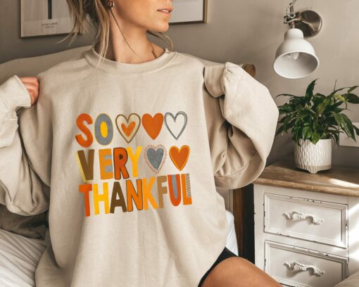 So Very Thankful Shirt Friendsgiving Thanksgiving Day Turkey Gift Tee