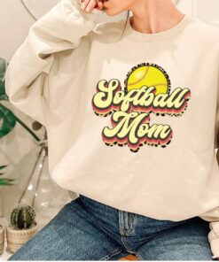 Softball Gifts for Mom Graphic Tees Mother’s Day Shirt