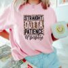 Straight Outta Patience Momlife Leopard Print Mama Shirt Mother’s Day Gift