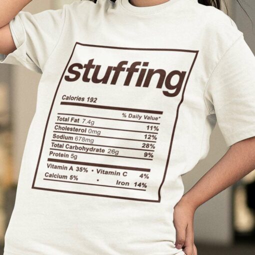 Stuffing Ingredient Thanksgiving Day Tee