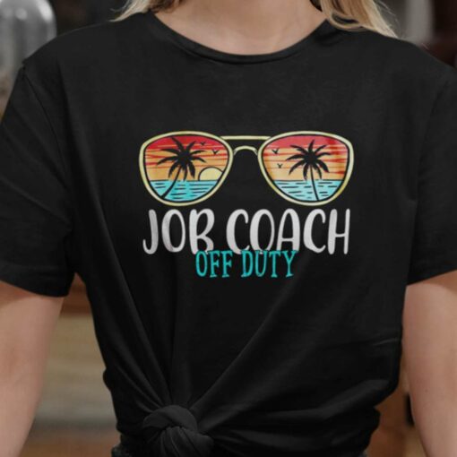 Summer Vacation Job Coach Off Duty Summer Vintage T-shirt