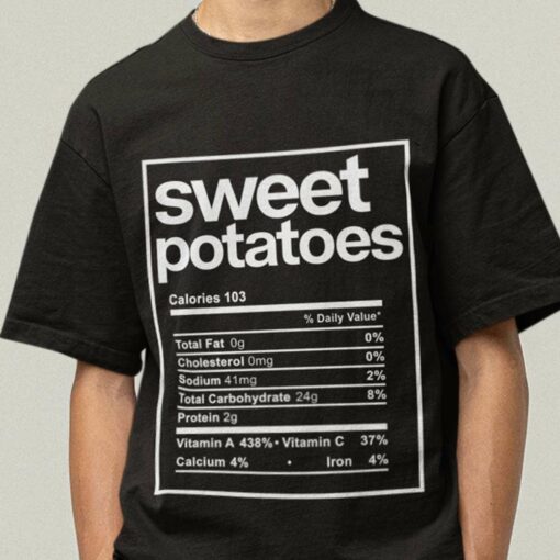 Sweet Potato Pie Ingredient Thanksgiving Meal Shirt