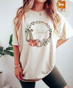 Thankful Pumpkin Shirt Thanksgiving Graphic Tee Gift Ideas Thankful Pumpkin Shirt Thanksgiving Graphic Tee Gift Ideas
