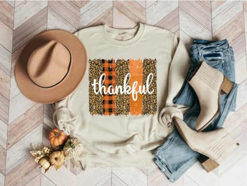 Thankful Thanksgiving Fall Autumn Season Sweatshirt