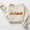 Thanksgiving Pumpkin & Cherry & Pecan Pie Sweater Cute Unique Gift Sweatshirt