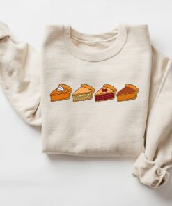 Thanksgiving Pumpkin & Cherry & Pecan Pie Sweater Cute Unique Gift Sweatshirt Thanksgiving Pumpkin & Cherry & Pecan Pie Sweater Cute Unique Gift Sweatshirt