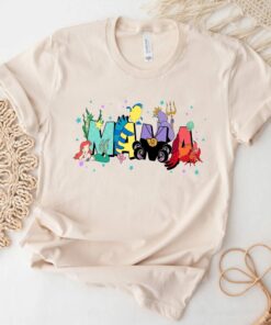 The Little Mermaid Disney Mama Shirt Mother’s Day Gift For Mom Disneyland Trip Tee