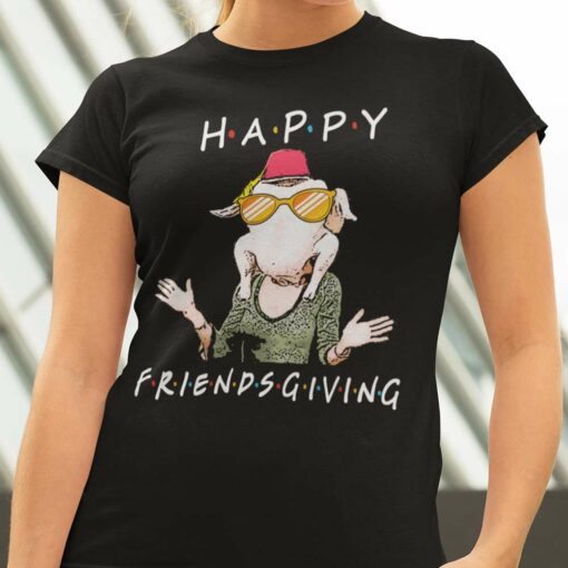 Turkey Face Happy Friendsgiving Thanksgiving Day T-shirt