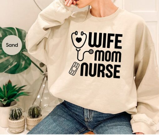 Wife Mom Nurse Shirt Mother’s Day Gifts for Mommy