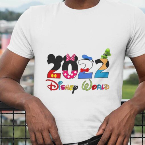 2022 Mickey Mouse And Gang Character Christmas T-shirt