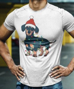 Adorable Dachshund Christmas Light T-Shirt