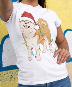 Akita Christmas Light T-Shirt