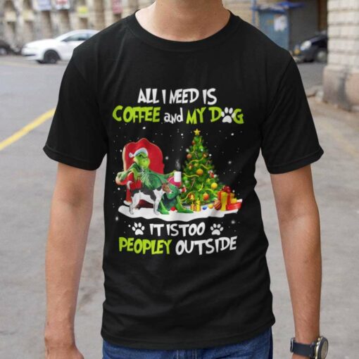 All I Need Is Coffee And My Jack Russell Terrier Dog T-Shirt The Grinch