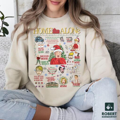 All The Home Alone Christmas Movie Wet Bandits Sweatshirt Funny Unique Xmas Gift