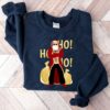 Bad Funny Santa Claus Sweatshirt Ho Ho Ho Vintage Vintage