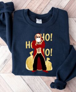 Bad Funny Santa Claus Sweatshirt Ho Ho Ho Vintage Vintage
