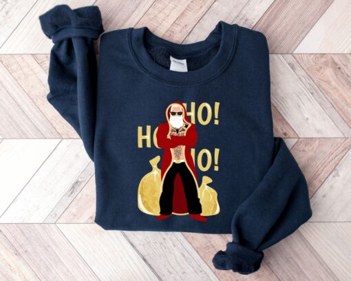 Bad Funny Santa Claus Sweatshirt Ho Ho Ho Vintage Vintage