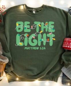 Be the Light Kids Matthew 514 Christmas Sweatshirt Unique Xmas Gift For Christian