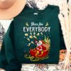 Beer For Everybody Santa Claus Drinking Christmas Sweatshirt Lovely Unique Xmas Gift