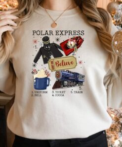 Believe Polar Express Sweatshirt Christmas Unique Xmas Gift