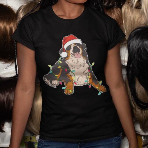 Bernersennen Hund Christmas Light T-Shirt