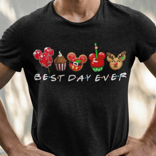 Best Day Ever Mickey Minnie Snack Ginger Apple Candy T-Shirt Disney Christmas