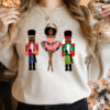 Black Nutcracker And Sugar Plum Fairy Christmas Sweatshirt
