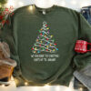 Bling We Can Leave The Christmas Lights Up Til January Xmas Tree Lights Sweatshirt