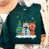 Book Reindeer Snowman Book Lover Christmas Sweatshirt