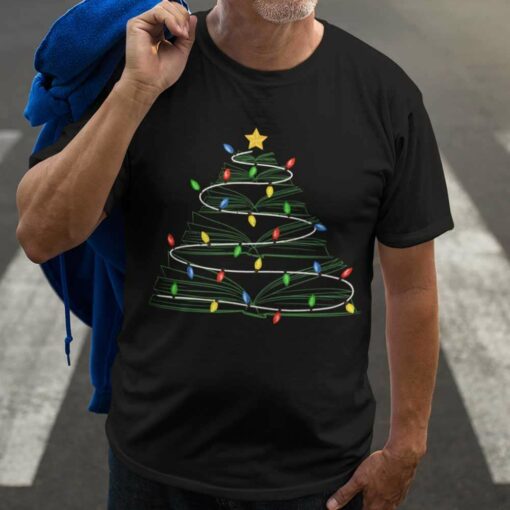 Book Tree Xmas Light T-Shirt