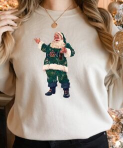 Boujee Green Santa Coke Christmas Sweatshirt