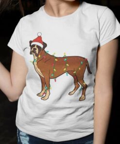 Boxer Christmas Light T-Shirt