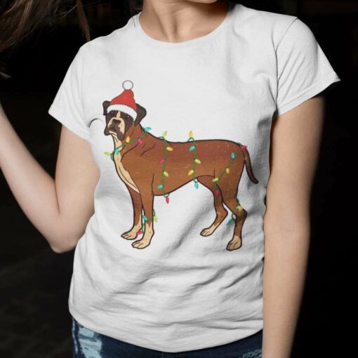 Boxer Christmas Light T-Shirt