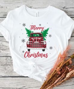 Buffalo Truck Tree Red Plaid Christmas T-Shirt