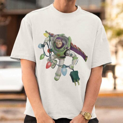 Buzz Lightyear Decorating Christmas T-Shirt Toy Story