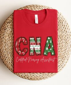 CNA Certified Nursing Assistant Christmas Tree Sweatshirt Trendy Unique Xmas Gift