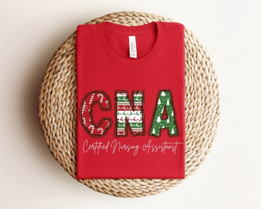 CNA Certified Nursing Assistant Christmas Tree Sweatshirt Trendy Unique Xmas Gift