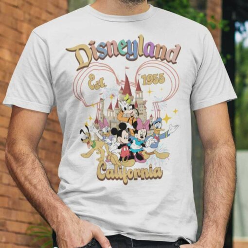 California 1955 Disnayland Mickey Friends T-shirt