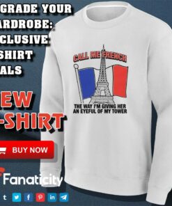 Call me french the way im giving her an eyeful of my tower shirt 3