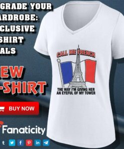 Call me french the way im giving her an eyeful of my tower shirt 4