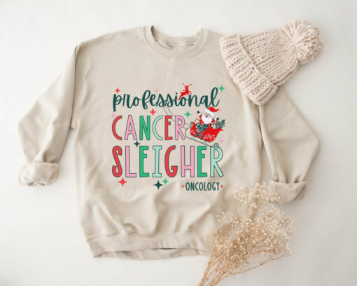 Cancer Oncology Nurse Christmas Sweatshirt