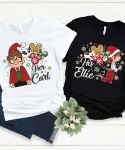 Carl And Ellie Couple Christmas Balloon Disneyland Pixar Up Sweatshirt Trendy Unique Xmas Gift