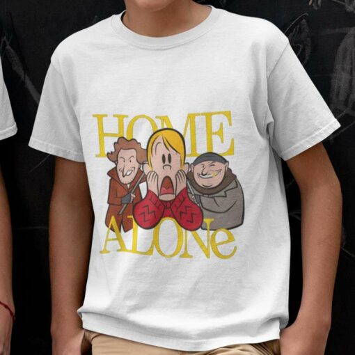 Cartoon Cover Home Alone Christmas T-shirt